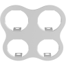 Комплект из светильников и рамки LIGHTSTAR Domino D64606060606
