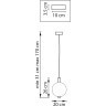 Люстра LIGHTSTAR COLORE 805403 LED 1х6W LM 3000K золото/янтарный